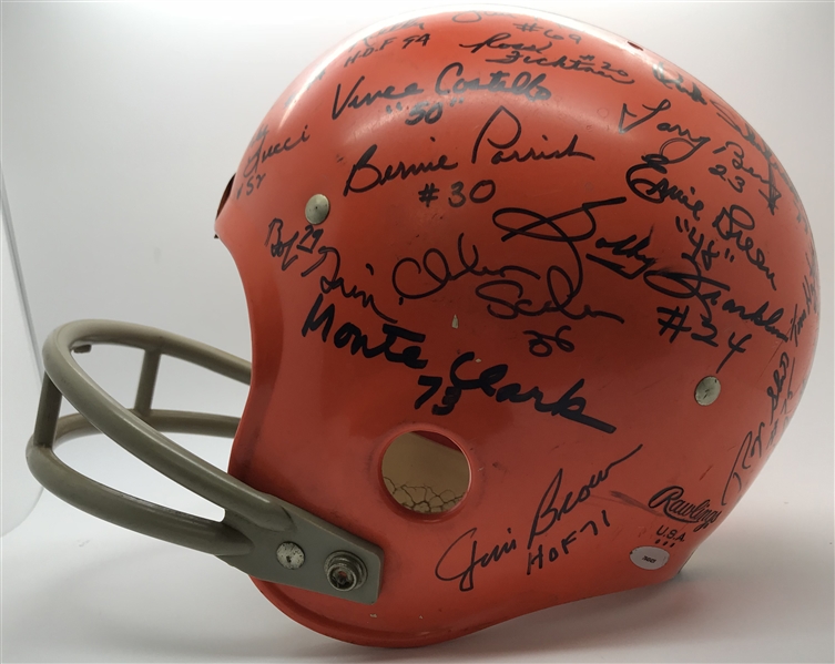 1964 Cleveland Browns Team Signed Suspension Helmet w/ 20+ Signatures! (Tristar)