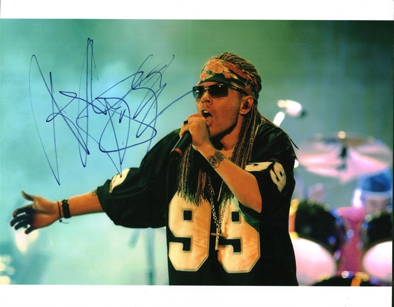 Guns N Roses: Axl Rose Signed 11" x 14" On-Stage Photograph (Beckett/BAS Guaranteed & Epperson)