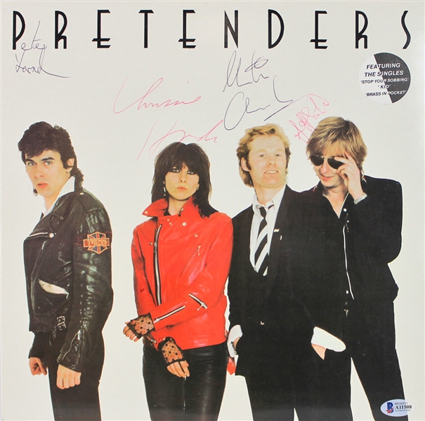 The Pretenders Rare Group Signed Self-Titled Debut Album (4 Signatures)(BAS/Beckett)