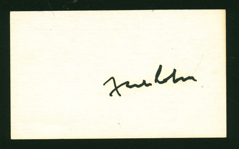 Frank Capra Vintage signed 3" x 5" Index Card (Beckett/BAS Guaranteed)