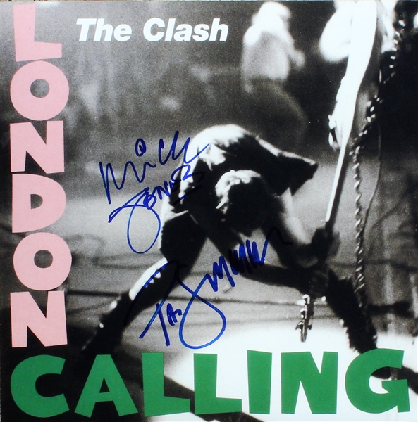 The Clash London Calling Signed 12" x 12" Print with Simonon & Jones (Beckett/BAS Guaranteed)