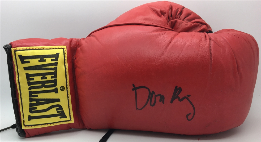 Don King Signed Red Everlast Boxing Glove (JSA)