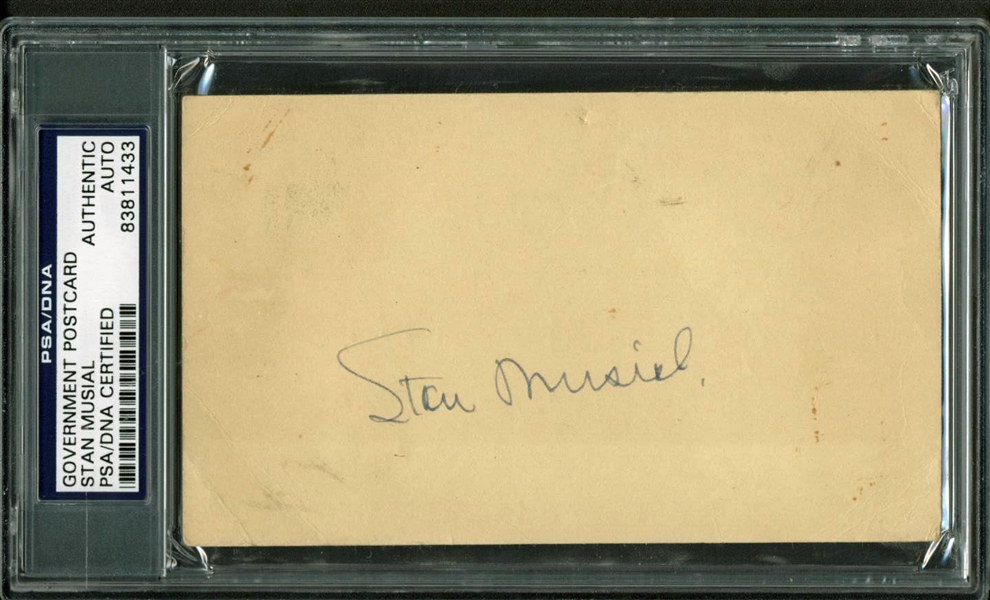 Stan Musial Signed GPC c. 1949 (PSA/DNA Encapsulated)