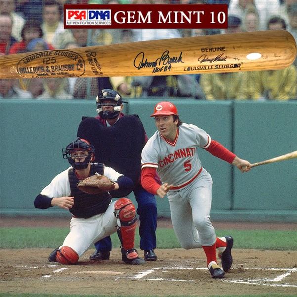 Johnny Bench Signed & Game Used B278 1973-75 Baseball Bat PSA/DNA GU 10!