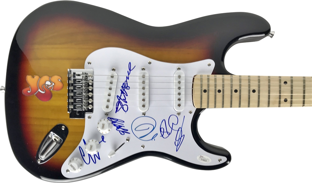 Yes Impressive Group Signed Guitar w/ 5 Signatures! (JSA)