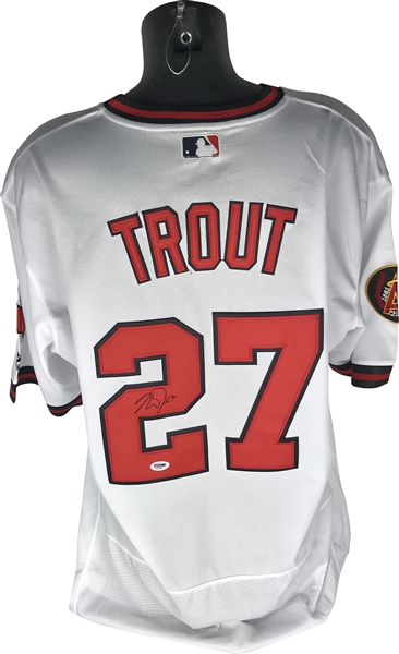Mike Trout Signed Los Angeles Angels Jersey (PSA/DNA)