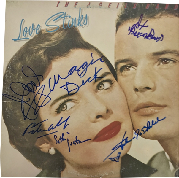 J. Geils Band Signed "Love Stinks" Album w/ 6 Signatures! (Beckett/BAS Guaranteed)