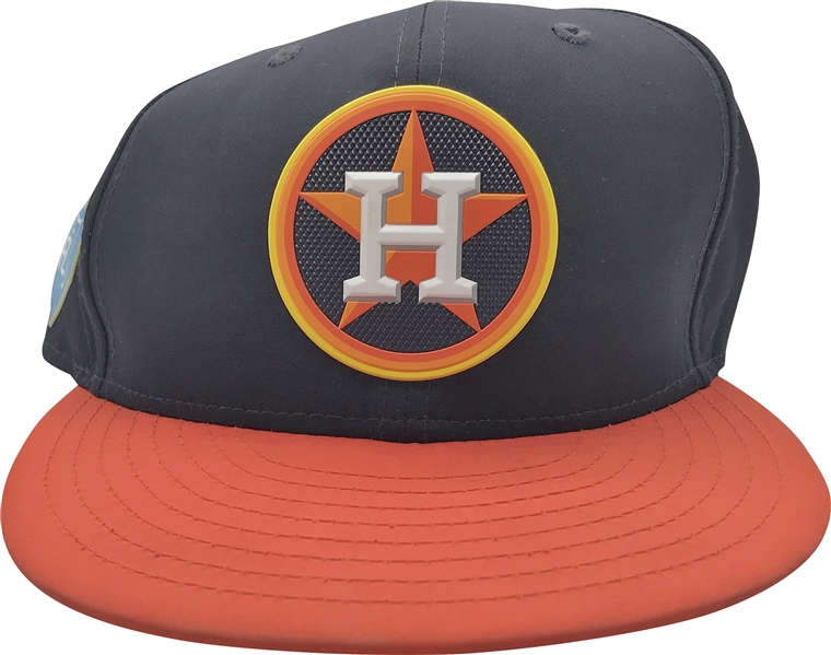 George Springer Game Used/Worn 2018 Houston Astros Spring Training Cap (MLB)