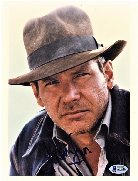 Harrison Ford Signed 8" x 10" Color "Indiana Jones" Photograph (Beckett/BAS)