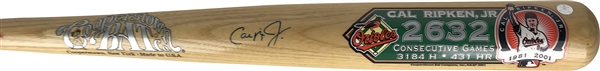 Cal Ripken Jr. Signed Limited Edition 2632 Cooperstown Collection Baseball Bat (Beckett/BAS)