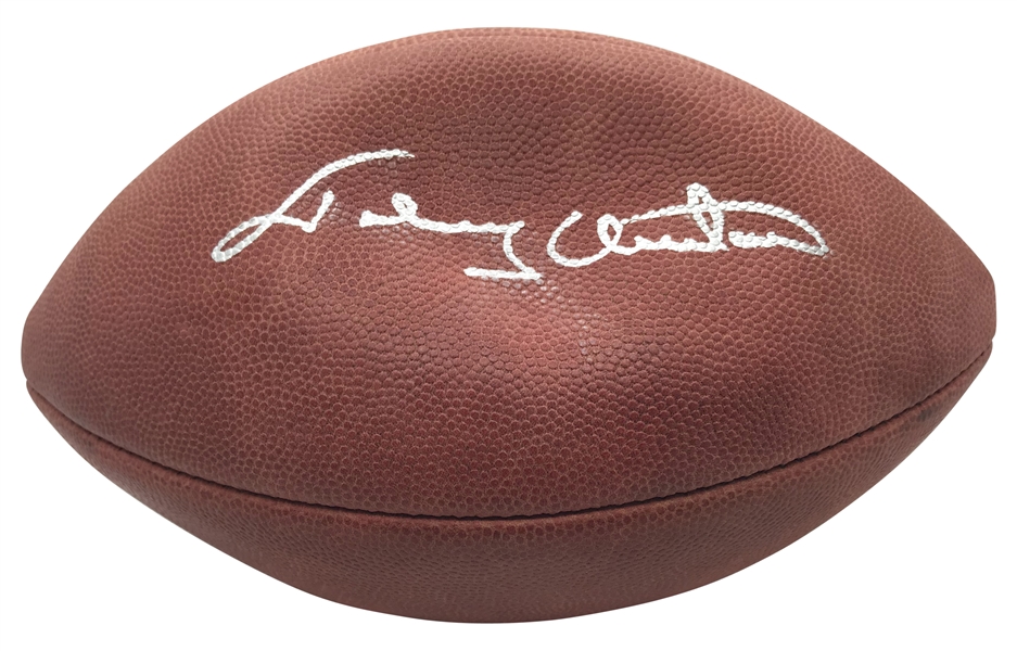 Johnny Unitas Near-Mint Signed Leather NFL Football (Beckett/BAS Guaranteed)