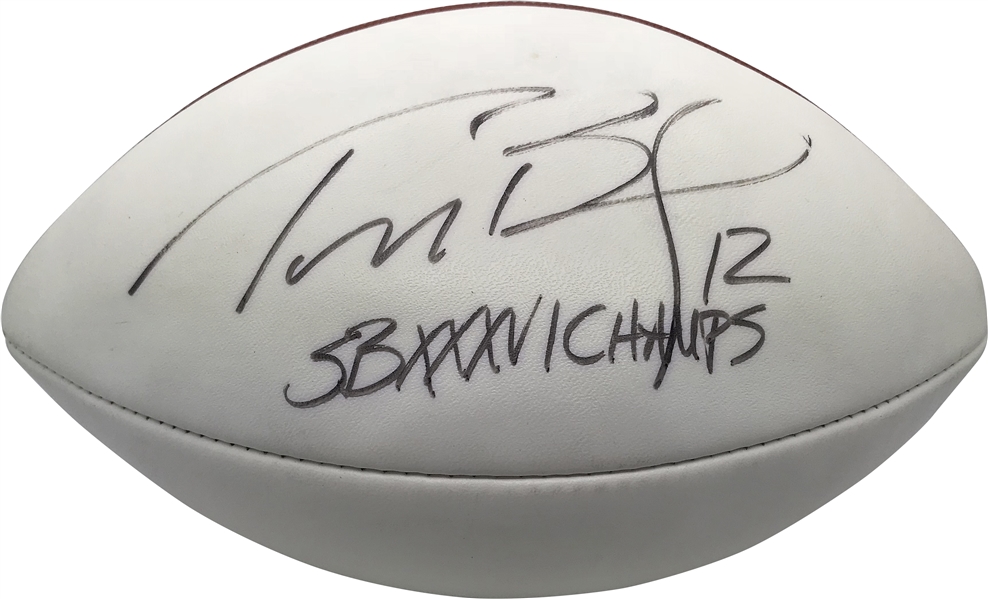 Tom Brady Signed & Inscribed "SB XXXVI Champs, 12" Football (Beckett/BAS Guaranteed)