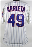 Jake Arrieta 2014 Game Worn & Signed Chicago Cubs Jersey - 9/16/14 vs. Cincinnati Reds - A One-Hit, Complete Game Victory! (MLB & Beckett/BAS)