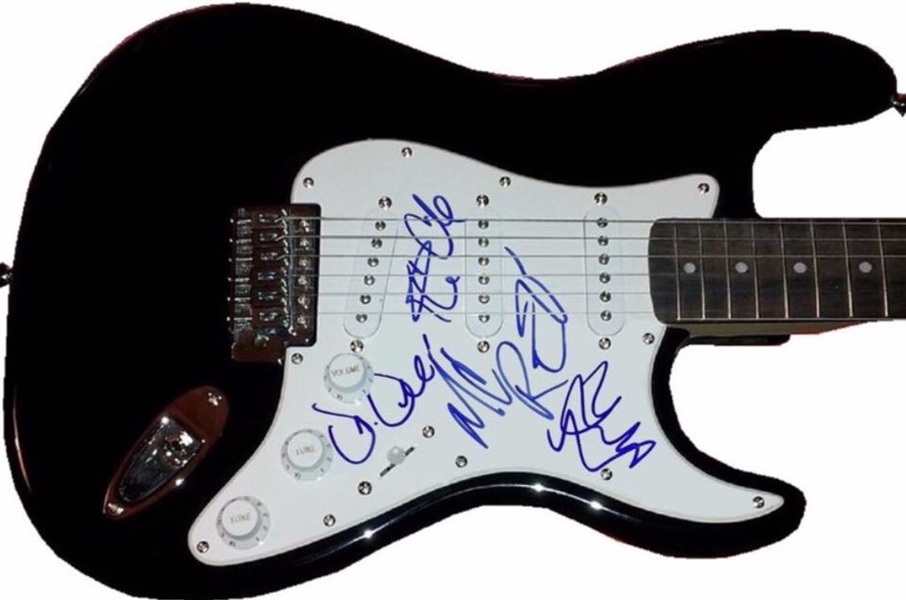 N.W.A. One-of-a-Kind Group Signed Stratocaster-Style Guitar w/ 4 Signatures! (BAS/Beckett Guaranteed)