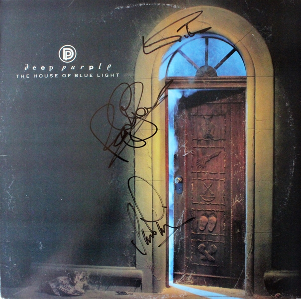 Deep Purple Group Signed "The House of Blue Light" Record Album (Beckett/BAS Guaranteed)