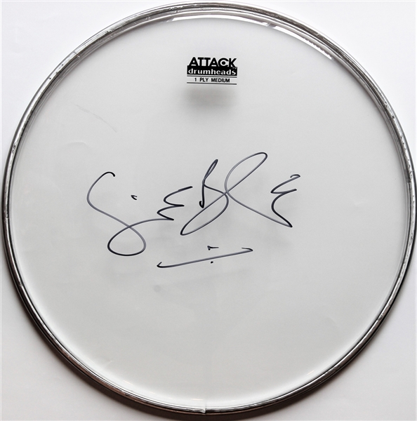 Cream: Ginger Baker Signed Pro Style Drumhead (Beckett/BAS Guaranteed)