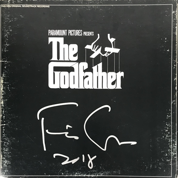 Francis Ford Coppola Signed "The Godfather" Soundtrack Album Cover (Beckett/BAS Guaranteed)