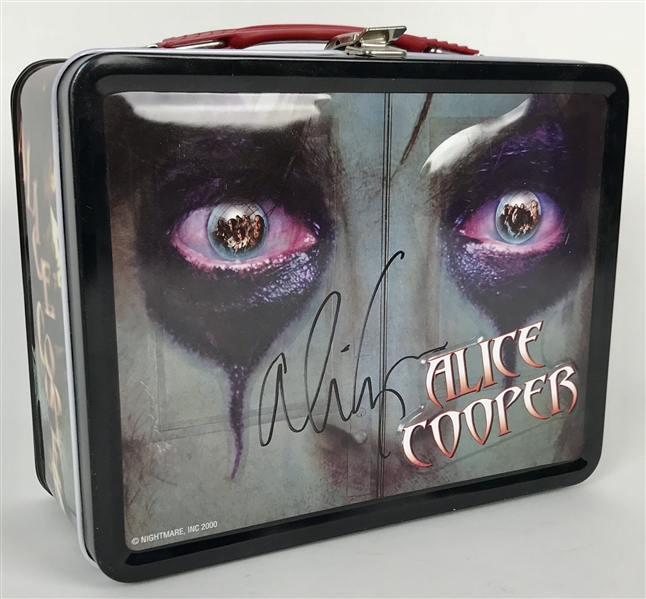 Alice Cooper Signed Lunchbox (Beckett/BAS Guaranteed)