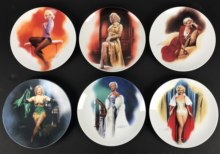 Marilyn Monroe: Lot of Six (6) 1993 Delphi Special Edition Collectors Plates w/Original Boxes & Paperwork!