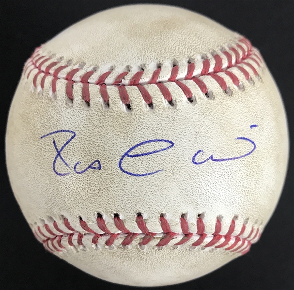 Robinson Cano Game Used & Signed OML Baseball :: Used 5-6-2015 vs LA Angels :: Ball Pitched to Cano! (MLB Hologram & PSA/DNA)