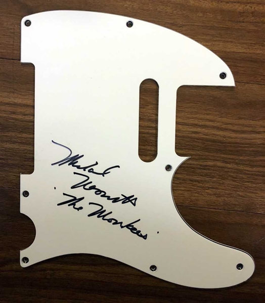 The Monkees: Michael Nesmith Signed Telecaster Pickguard (BAS/Beckett Guaranteed)