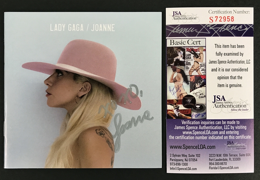 Lady Gaga Signed "Joanne" CD Booklet with Unique "Joanne" Autograph (JSA)