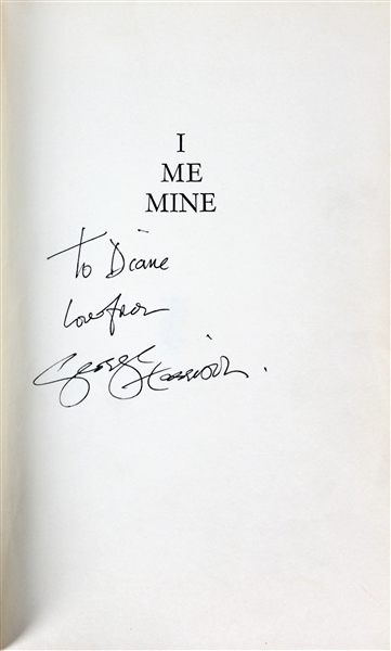 The Beatles: George Harrison Signed "I Me Mine" Hardcover 1st Edition Book (Beckett/BAS)