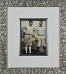 Yankee Icons: Babe Ruth & Lou Gehrig Stunning Dual-Signed 6" x 8" Framed Photograph w/ Desirable Uninscribed Signatures (PSA/DNA)