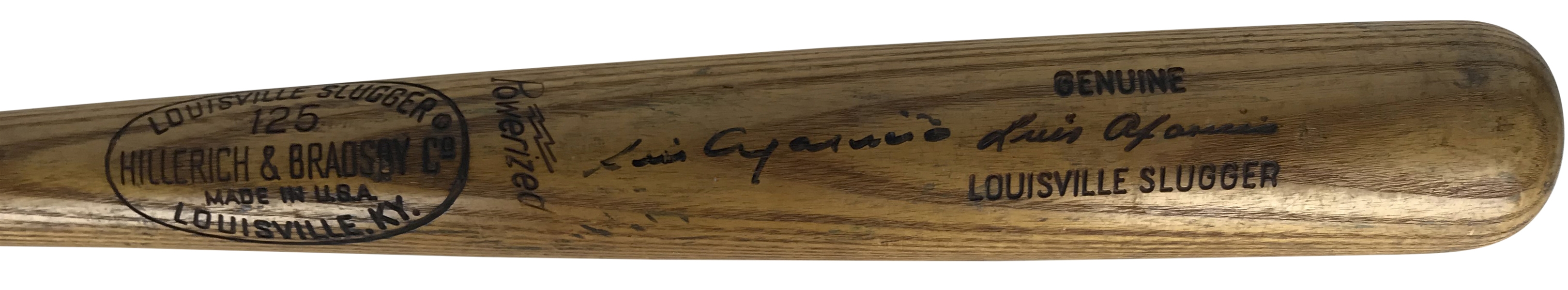 Luis Aparicio ULTRA-RARE Signed & Game Used 1966-68 H174 Baseball Bat PSA/DNA GU 9.5!