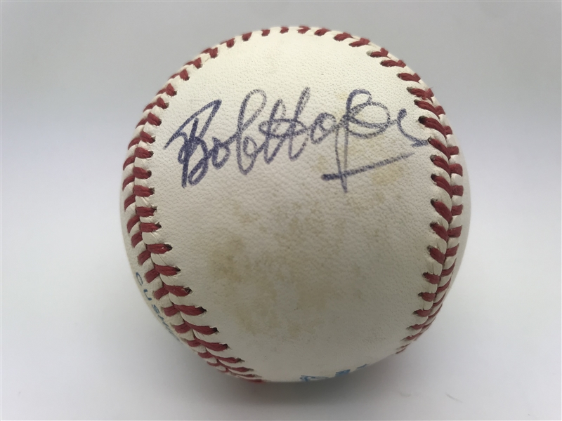 Bob Hope Rare Single Signed OAL Baseball (JSA)