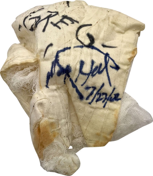 Larry Holmes Rare Fight Worn & Signed Hand Wraps During His Last Fight As A Professional! (Beckett/BAS)