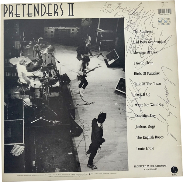 Pretenders Group Signed "II" Album w/ 4 Signatures! (Real/Epperson)