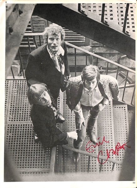 Eric Clapton Vintage Signed Program Page c. 1960s (Beckett/BAS)