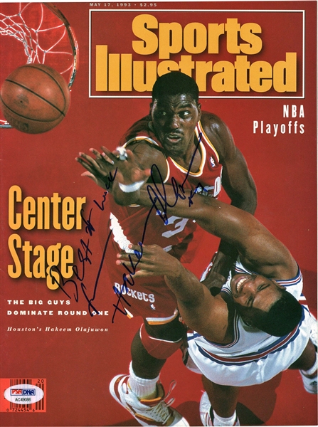 Hakeem Olajuwon Signed 1993 Sports Illustrated Magazine (PSA/DNA)