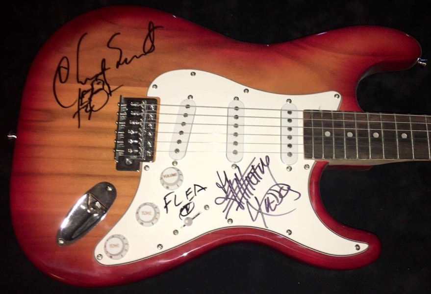 Red Hot Chili Peppers Group Signed Stratocaster-Style Electric Guitar (BAS/Beckett Guaranteed)