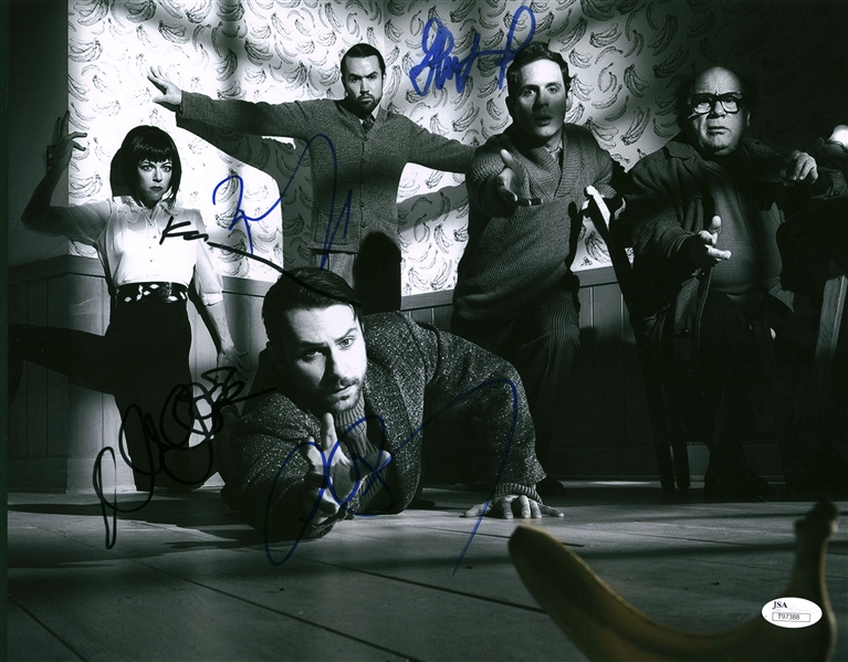 Its Always Sunny in Philadelphia Cast Signed 11" x 14" Photograph w/ 5 Signatures! (JSA)