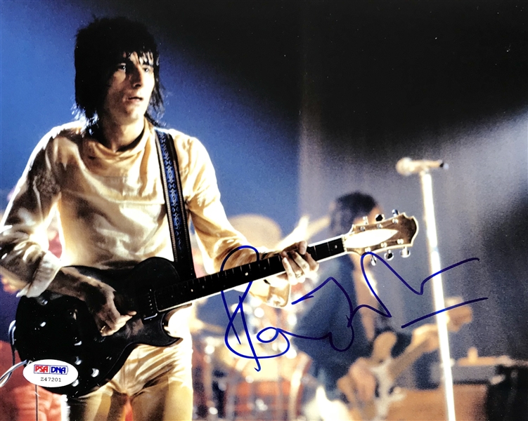 Rolling Stones: Ronnie Wood In-Person Signed 8" x 10" Color Photo (PSA/DNA)