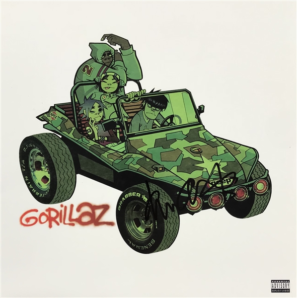 Gorillaz: Damon Albarn Signed "Gorillaz" Record Album Cover (Beckett/BAS Guaranteed)
