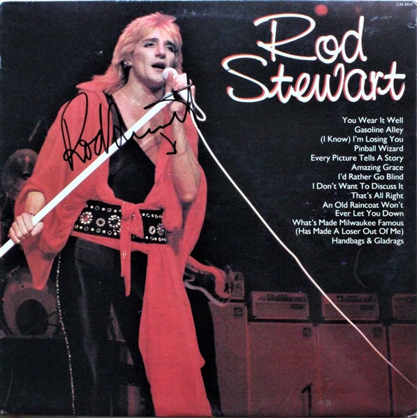 Rod Stewart Signed Record Album Cover (Beckett/BAS Guaranteed)