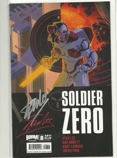 Stan Lee: Lot of Four (4) Signed "Soldier Zero" Comic Books (Beckett/BAS Guaranteed)