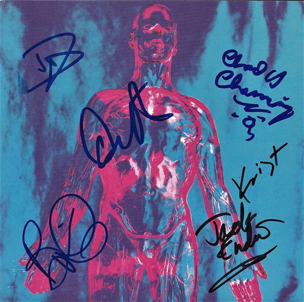 Nirvana Group Members Signed 7" Sleeve w/Grohl Novoselic, Channing, Vig, etc. (Beckett/BAS Guaranteed)