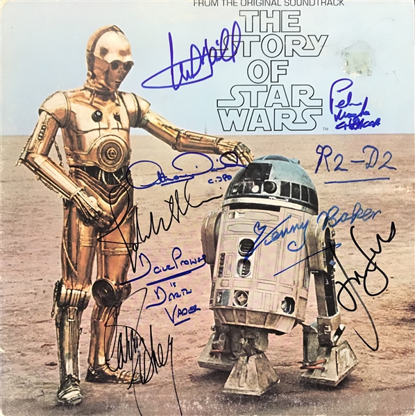 The Story of Star Wars Cast Signed Album Signed by Ford, Lucas, Hamill, etc. (8 Sigs)(PSA/DNA)