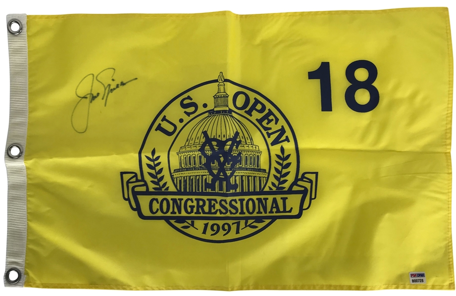 Jack Nicklaus Signed 1997 US Open Congressional Golf Flag (PSA/DNA)