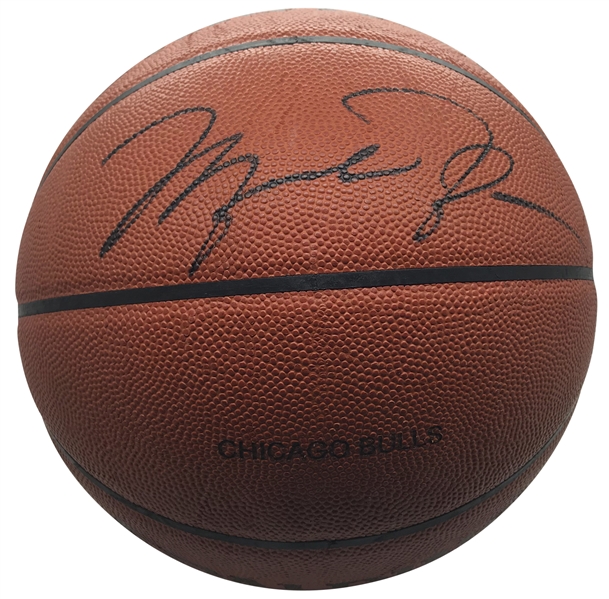 Michael Jordan Signed Game Issued Chicago Bulls NBA Basketball (Beckett/BAS Guaranteed)