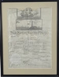 President James K. Polk & James Buchanan Rare Dual Signed Ships Pass Document (Beckett/BAS Guaranteed)
