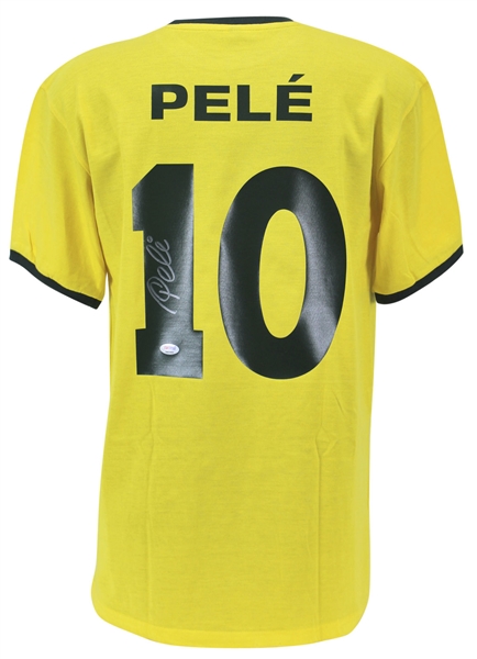 Pele Signed Brazil Soccer Jersey (PSA/DNA)