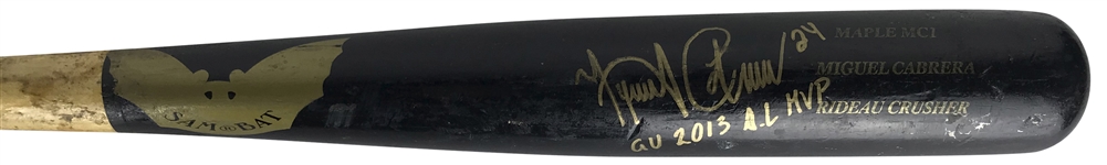 Miguel Cabrera Signed & Game Used 2012 MC1 Sam Baseball Bat During Historic Triple Crown Campaign - PSA/DNA GU 10!