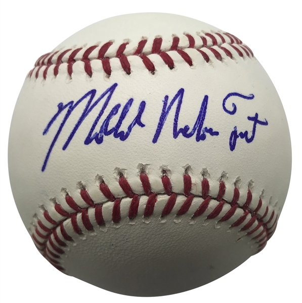 Mike Trout Near-Mint Signed Full Name OML Rookie-Era Baseball (MLB)