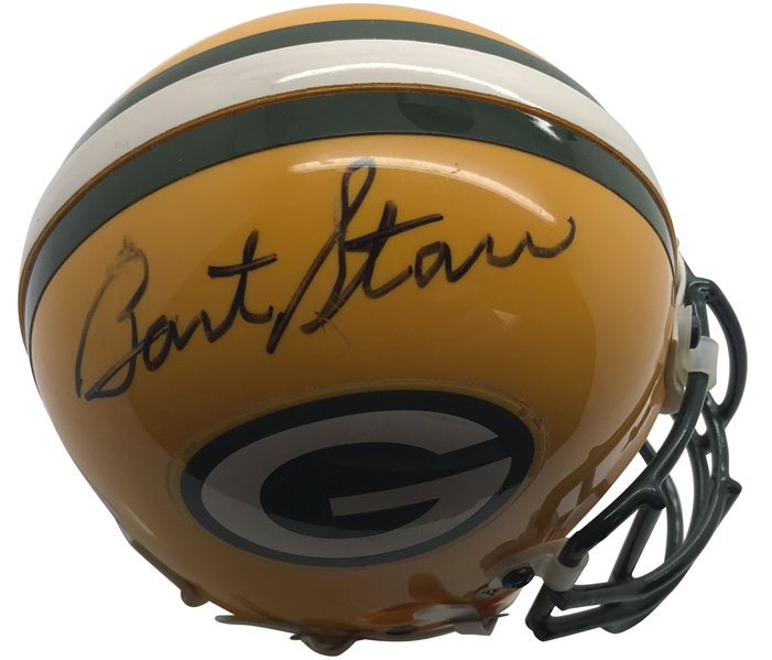 Bart Starr Signed Green Bay Packers Mini Helmet (JSA)