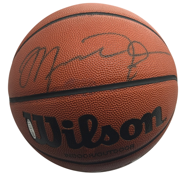 Michael Jordan Signed Wilson Basketball (Upper Deck)